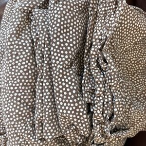 Pottery Barn chocolate brown sheet set